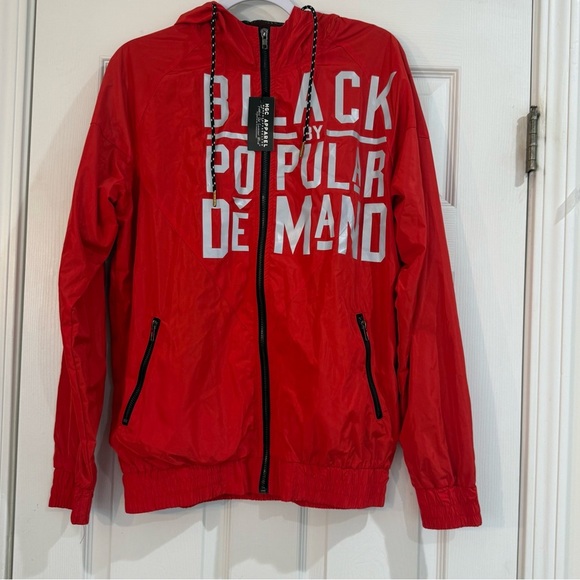 HGC Apparel Jackets & Blazers - NWT HGC Apparel Women’s Black by Popular Demand windbreaker jacket Red Size S